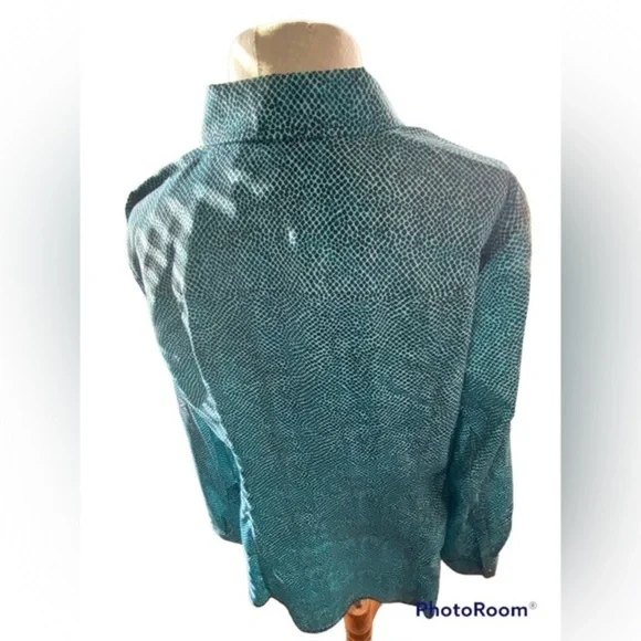 MICHAEL MICHAEL KORS REPTILE PRINT BLOUSE - Picture 2 of 9